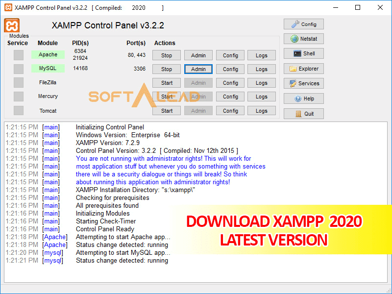 XAMPP 2020 Free Download Latest